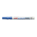 Uni-ball PX-21 Paint Marker - Marcador de Pintura - Punta Acrilica de Bala 0.8-1.2mm - Permanente en Todas las Superficies - Resistente a Luz y Agua - Cuerpo de Aluminio - Color Azul Claro