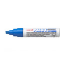 Uni-ball PX-30 Marcador de Pintura - Punta Biselada Acrilica 4-8.5mm - Linea Gruesa - Cuerpo de Aluminio - Tinta Permanente Resistente a Luz y Agua - Color Azul