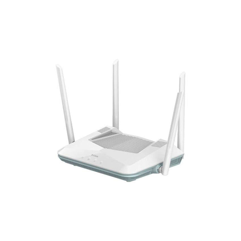 D-Link Eagle Pro AI AX3200 WiFi 6 Smart Router Doble Banda - Hasta 2402Mbps - 4 Puertos LAN 10/100/1000 Mbps y 1 Puerto LAN 10/100/1000 Mbps - 4 Antenas Externas - MU-MIMO y OFDMA
