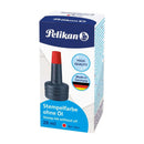 Pelikan Bote de Tinta para Tampones 28ml - Sin Aceite - Secado Rapido - Resistente al Agua - Color Rojo Intenso