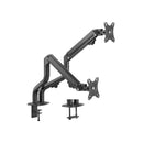 Ewent Soporte de Mesa Contrapeso Giratorio e Inclinable para Monitor/TV 16Kg - 2 Brazos - 17-32" - Color Negro