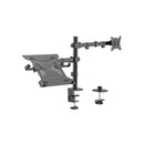 Ewent Soporte de Escritorio para 1 Monitor y 1 Portatil 34"- hasta 9 kg - Color Negro