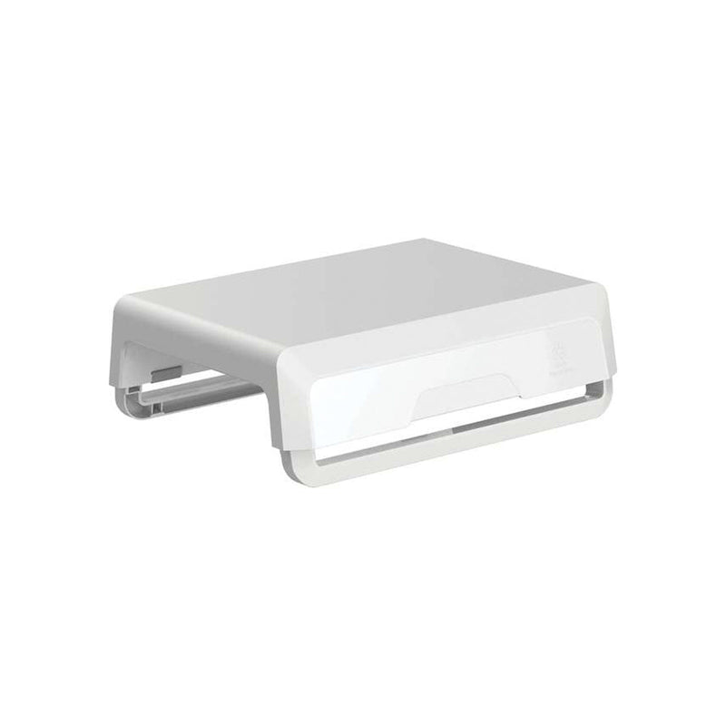 Fellowes Elevador para Monitor con 3 Ajustes de Altura - Ideal para Trabajo Hibrido - Canal para Dispositivos con Carga - Materiales 100% Reciclados