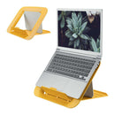 Leitz Ergo Cosy Soporte Ajustable para Portatil de 13 "a 17" - Diseño Ergonomico - Altura Ajustable a 4 Alturas - Color Amarillo Calido