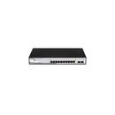 D-Link Switch Semigestionable 8 Puertos Gigabit + 2 Puertos Giga Combo