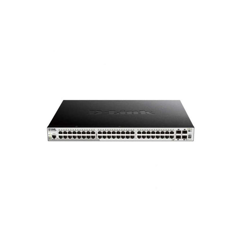 D-Link Switch Semigestionable 48 Puertos Gigabit PoE 370W + 4 Puertos Giga Combo
