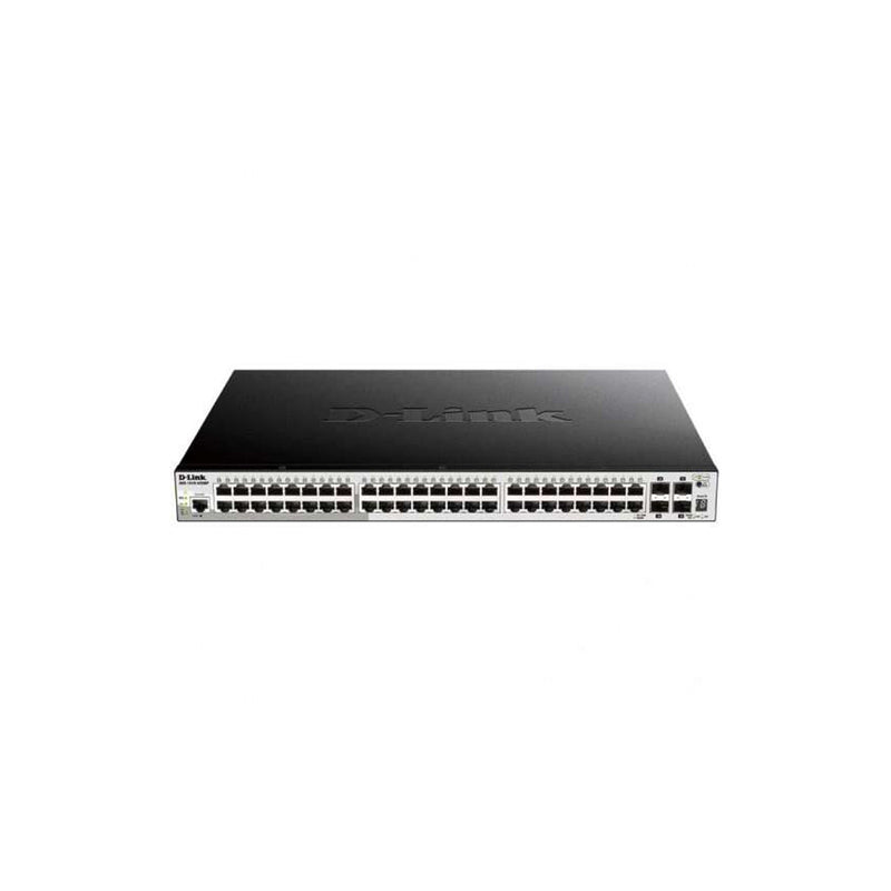 D-Link Switch Smart 48 Puertos Gigabit 10/100/1000 Mbps - PoE + 4 Puertos SFP