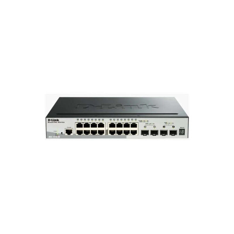 D-Link Switch Semigestionable 16 Puertos Gigabit + 2 Puertos Giga Combo + 2 Puertos 10G SFP+