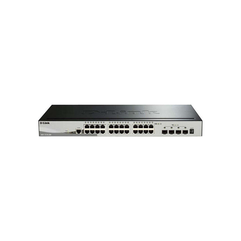 D-Link Switch Semigestionable 24 Puertos Gigabit + 4 Puertos 10G SFP+