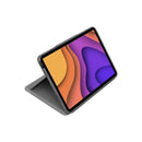 Logitech Folio Touch Funda con Teclado Retroiluminado Inalambrico para iPad Air 4ª Generacion - Trackpad - Escritura Comoda - Angulo Ajustable - Color Gris