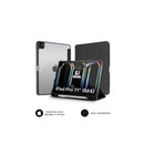 Subblim Funda Exclusiva para iPad Pro 11" M4 2024 - Cierre Magnetico - Bordes Reforzados - 2 Posiciones de Soporte - Color Negro/Transparente