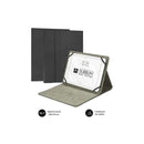 Subblim Clever Stand Case - Funda Universal para Tablet - Diseño Moderno y Elegante - Posicion Stand con 3 Angulos de Vision - Adaptable a Todos Los Modelos de Tablet - Interior Suave y Aterciopelado - Color Negro
