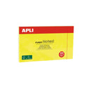 Apli Notas Adhesivas Funny 125x75mm - Bloc de 100 Hojas - Divertidos Diseños - Adhesivo de Calidad - Amarillo Fluorescente