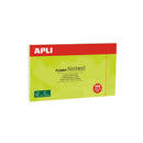 Apli Notas Adhesivas Funny 125x75mm - Bloc de 100 Hojas - Adhesivo de Calidad - Facil de Despegar - Color Verde Fluorescente