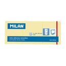Milan Pack de 3 Blocs de 100 Notas Adhesivas Removibles - Tamaño 38x50mm - Color Amarillo Claro