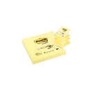 Post-it Bloc de 100 Z-Notas Adhesivas Removibles Zig-Zag Canary Yellow 76x76mm - Papel con Certificacion PEFC - 7100103164 - Color Amarillo Claro