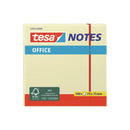 Tesa Notes Bloc de 100 Notas Adhesivas 75x75mm - Sin Disolventes - Reposicionables - Color Amarillo