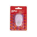 Apli Perforadora de Papel en Forma de Estrella - Figura de 16mm - Alta Calidad para Papel, Carton y Cartulina - Deposito de Restos de Papel - Doble Uso para Decoracion - Ideal para Manualidades y Decoraciones - Color Plateado