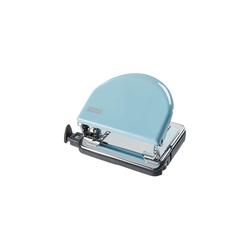 Petrus 52 Retro Taladro Perforador Metalico - Hasta 20 Hojas - Marcas de Formato - Facil Vaciado - Punzones 5.5mm - Color  Fondant Blue