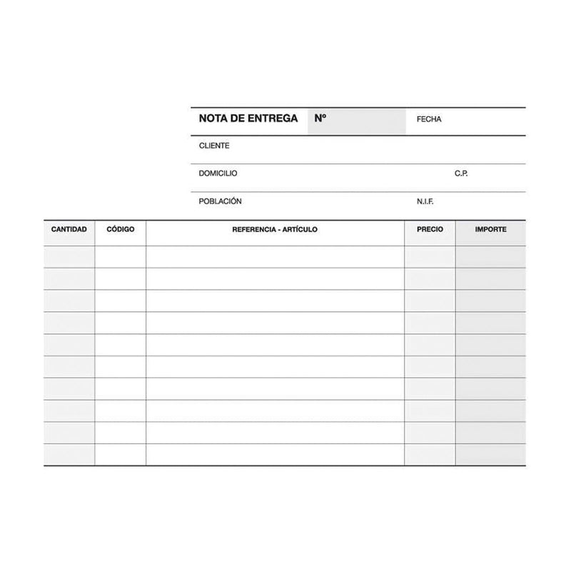 Apli Talonario Entrega 1/8 Apaisado Triplicado - 210 x 148mm - Copias Autocopiativas - Numeracion Secuencial - Tapa Protectora - Blanco