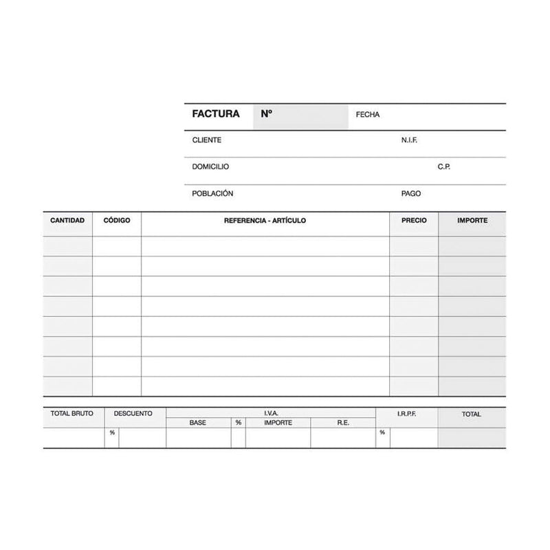 Apli Talonario Factura 1/8 Apaisado Duplicado A-67 - Papel Autocopiativo - 50 Juegos por Talonario - Numeracion Secuencial - Blanco y Amarillo