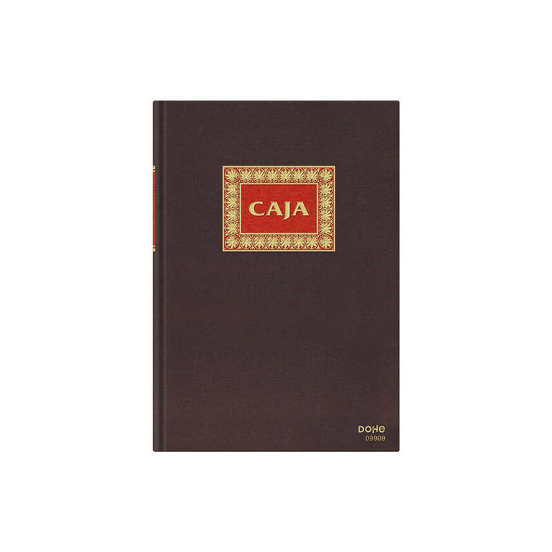 Dohe Libro de Contabilidad Caja - Folio Natural - Encuadernacion en Tela - 100 Hojas Papel Offset Registro de 100gr