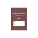 Dohe Libro de Registro de Jornada - 12 Hojas Mensuales - Ideal para 1 Empleado 1 Año - Papel de 120 gr (5 unidades)