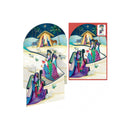 Dohe Estrella de Oriente Pack de 6 Tarjetas Desplegables de Felicitacion Navideña con Sobre - Impresas a todo Color