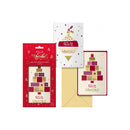 Dohe Glytter Pack de 8 Tarjetas de Felicitacion Navideña con Sobre - 2 Modelos Distintos - Tamaño 12,2x23,5cm - Papel Offset - Impresas a todo Color