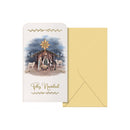 Dohe Maria Pack de 6 Tarjetas/Billeteros de Felicitacion Navideña con Sobre - Tamaño 9x16cm - Papel Offset - Impresas a todo Color