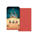 Dohe Oriente Pack de 6 Tarjetas/Billeteros de Felicitacion Navideña con Sobre - Tamaño 9x16cm - Papel Offset - Impresas a todo Color