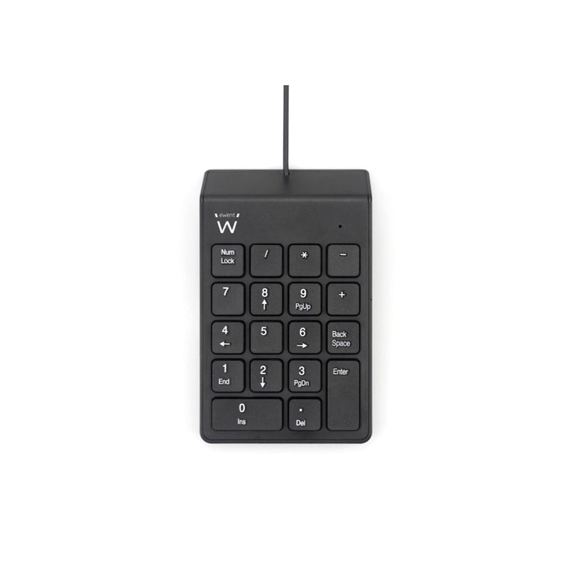 Ewent Teclado Numerico - Cable USB-A de 1.35m - Color Negro