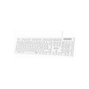 Subblim Teclado Business Slim Silencioso - 430 x 132 x 23 mm - Teclas Planas - Resistente a salpicaduras - Diseño delgado y completo - Conector USB Plug&Play - Color Blanco