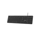 Subblim Teclado Business Slim Silencioso con Cable USB - Diseño Ergonomico y Teclas Planas de Bajo Perfil - Resistente a Derrames - Pulsaciones Silenciosas - Color Negro