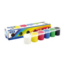 Milan Pack de 6 Botes de Tempera 25ml + 1 Pincel Serie 101 - Secado Rapido - Mezclable - Colores Surtidos