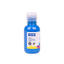 Milan Botella de Tempera 125ml - Tapon Dosificador - Secado Rapido - Mezclable - Color Azul (3 unidades)