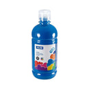 Milan Botella de Tempera 500ml - Tapon Dosificador - Secado Rapido - Mezclable - Color Azul Cyan
