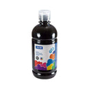 Milan Botella de Tempera 500ml - Tapon Dosificador - Secado Rapido - Mezclable - Color Negro