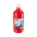 Milan Botella de Tempera 500ml - Tapon Dosificador - Secado Rapido - Mezclable - Color Rojo