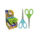 Bismark Kids Tijera Escolar 13cm - Mangos en Plastico - Punta Roma - Colores Azul y Verde