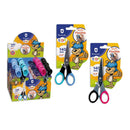 Bismark Kids Soft Flex Tijera Escolar 14cm - Hojas de Acero Inoxidable - Mangos Soft Flex - Punta Roma - 2 Diseños Surtidos