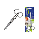 Bismark Tijera de Costura en Acero Inoxidable 14cm - Fijacion por Tornillo - Presion Constante Entre Hojas - Presentacion en Blister - Color Plata