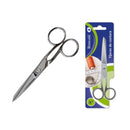 Bismark Tijera de Costura  Acero Inoxidable 15.2cm - Fijacion por Tornillo - Presion Constante Entre Hojas - Presentacion en Blister - Color Plata