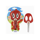 Dohe Tijera Escolar para Niños - Acero Inoxidable - Puntas Redondeadas - Funda para las Hojas - Diseño Mono