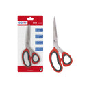 Dohe Tijeras de Acero Inoxidable - Puntas Redondeadas - Mango Ergonomico de Plastico y Caucho - Blister Individual