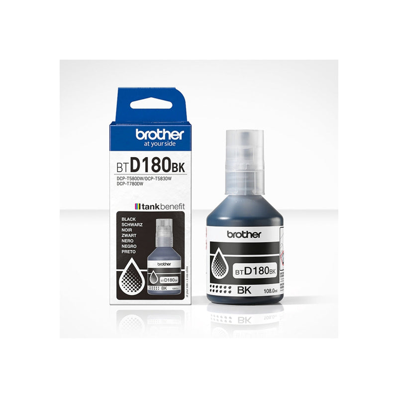 Brother BTD180BK Negro Botella de Tinta Original - BTD180BK