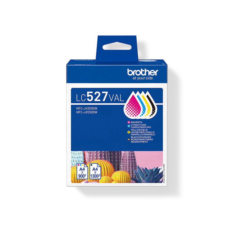 Brother LC527VAL Pack de 4 Cartuchos de Tinta Original (BK/C/M/Y) - LC527VAL