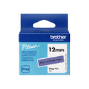 Brother Btag-F31 Cinta 12mm - Texto Negro sobre Fondo Morado - Medidas 12mmx4 Metros - Apta para PTN10, PTN20, PTN25BT