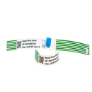 Brother LWPAN020254AGI Rollo de Etiquetas Hospitalarias Imprimibles Verdes, 20 x 254mm, 125 Pulseras/Rollo, Caja de 20 ud