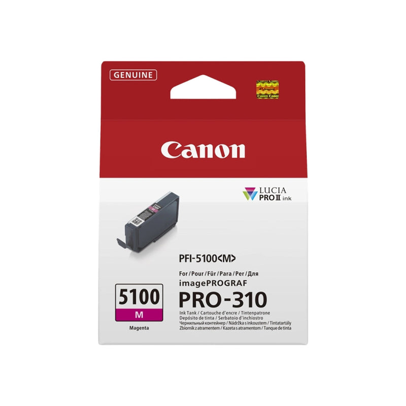 Canon PFI5100 Magenta Cartucho de Tinta Original - PFI5100M/6954C001
